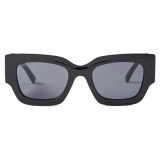 Jimmy Choo - Nena - Black Square Frame Sunglasses with JC Emblem - Jimmy Choo Eyewear