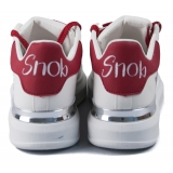 Snob Sneakers - Dilemma By Ludovica - Sneakers - Pelle Bianca - Handmade in Italy - Luxury Exclusive Collection