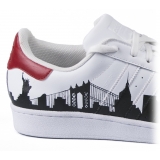 Snob Sneakers - NY Graffiti By XK - Sneakers - White Leather - Handmade in Italy - Luxury Exclusive Collection