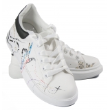 Snob Sneakers - Dancing Queen By Elisabetta Mastro - Sneakers - White Leather - Handmade in Italy - Luxury Exclusive Collection