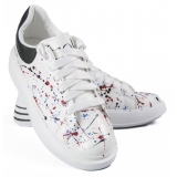 Snob Sneakers - True Colors By Veronica Moon - Sneakers - White Leather - Handmade in Italy - Luxury Exclusive Collection