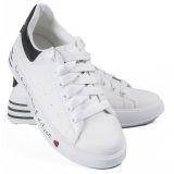Snob Sneakers - Classy Yet Trendy By Veronica Moon - Sneakers - White Leather - Handmade in Italy - Luxury Exclusive Collection