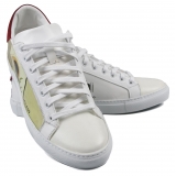 Snob Sneakers - Mama Africa By Veronica Moon - Sneakers - White Leather - Handmade in Italy - Luxury Exclusive Collection