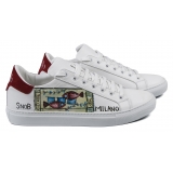 Snob Sneakers - Ocean's One By Veronica Moon - Sneakers - White Leather - Handmade in Italy - Luxury Exclusive Collection
