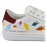 Snob Sneakers - Starman By Alessandro Tambresoni - Sneakers - White Leather - Handmade in Italy - Luxury Exclusive Collection