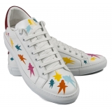Snob Sneakers - Starman By Alessandro Tambresoni - Sneakers - Pelle Bianca - Handmade in Italy - Luxury Exclusive Collection