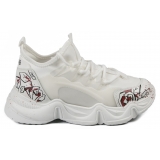 Snob Sneakers - Tribal Dance By Veronica Moon - Sneakers - White Leather - Handmade in Italy - Luxury Exclusive Collection