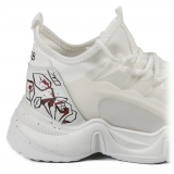 Snob Sneakers - Tribal Dance By Veronica Moon - Sneakers - Pelle Bianca - Handmade in Italy - Luxury Exclusive Collection