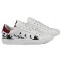 Snob Sneakers -  I Love L.A. By Yo-Yo- Sneakers - Pelle Bianca - Handmade in Italy - Luxury Exclusive Collection