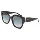 Jimmy Choo - Leela - Black Square Frame Sunglasses with Glitter - Jimmy Choo Eyewear