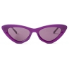 Jimmy Choo - Addy - Opal Violet Cat Eye Sunglasses with Glitter - Jimmy Choo Eyewear