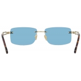 Fred - Force 10 Sunglasses - Gold Aqua Blue - Luxury - Fred Eyewear