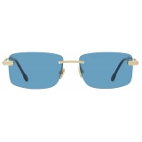 Fred - Force 10 Sunglasses - Gold Aqua Blue - Luxury - Fred Eyewear