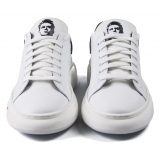 Snob Sneakers - I Love L.A. By Yo-Yo - Pelle Bianca - Handmade in Italy - Luxury Exclusive Collection
