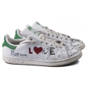 Snob Sneakers - Love Is Like Oxygen By XK - White Leather - Handmade in Italy - Luxury Exclusive Collection