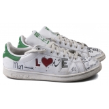 Snob Sneakers - Love Is Like Oxygen By XK - White Leather - Handmade in Italy - Luxury Exclusive Collection