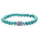 Viola Milano - Natural 6 mm Gemstone Bracelet - Spring Forest - Handmade in Italy - Luxury Exclusive Collection