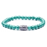 Viola Milano - Natural 6 mm Gemstone Bracelet - Spring Forest - Handmade in Italy - Luxury Exclusive Collection