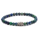 Viola Milano - Natural 4 mm Gemstone Bracelet - Green Heaven - Handmade in Italy - Luxury Exclusive Collection
