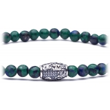 Viola Milano - Natural 4 mm Gemstone Bracelet - Green Heaven Mix - Handmade in Italy - Luxury Exclusive Collection