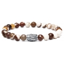 Viola Milano - Natural 6 mm Gemstone Bracelet - Cola - Handmade in Italy - Luxury Exclusive Collection