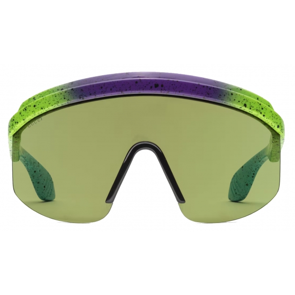 Gucci - Occhiale da Sole a Mascherina - Multicolore Verde - Gucci Eyewear -  Avvenice