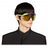 Gucci - Occhiale da Sole a Mascherina - Multicolore Verde - Gucci Eyewear