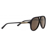 Gucci - Aviator Frame Sunglasses - Black Brown - Gucci Eyewear