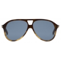 Gucci - Occhiale da Sole Aviatore - Tartaruga Blu - Gucci Eyewear