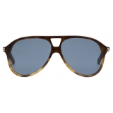 Gucci - Aviator Frame Sunglasses - Tortoiseshell Blue - Gucci Eyewear
