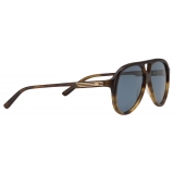 Gucci - Aviator Frame Sunglasses - Tortoiseshell Blue - Gucci Eyewear