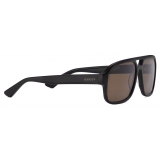 Gucci - Aviator Frame Sunglasses - Black Dark Brown - Gucci Eyewear
