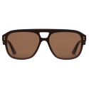 Gucci - Aviator Frame Sunglasses - Brown - Gucci Eyewear