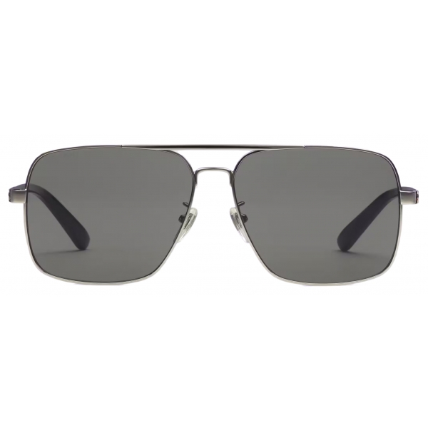 Gucci - Navigator Frame Sunglasses - Ruthenium Grey - Gucci Eyewear