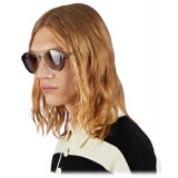 Gucci - Occhiale da Sole Rotondi - Grigio Verde Sfumato - Gucci Eyewear