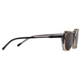 Gucci - Round Frame Sunglasses - Black Yellow - Gucci Eyewear