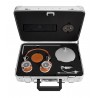 Master & Dynamic - MH40 - Zero Halliburton Kit - Metallo Argento / Pelle Marrone - Cuffie Auricolari Premium di Alta Qualità
