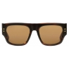 Gucci - Occhiale da Sole Quadrati - Tartaruga Marrone - Gucci Eyewear