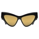 Gucci - Occhiale da Sole Cat Eye - Nero Marrone - Gucci Eyewear