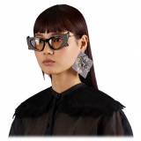 Gucci - Occhiale da Sole Cat Eye - Nero Cristallo Giallo Chiaro - Gucci Eyewear