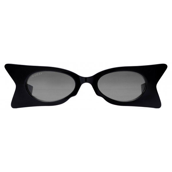 Gucci - Geometric Frame Sunglasses - Black Grey - Gucci Eyewear