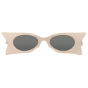 Gucci - Geometric Frame Sunglasses - Ivory Grey - Gucci Eyewear