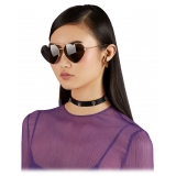 Gucci - Heart Frame Sunglasses - Gold Grey - Gucci Eyewear