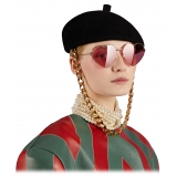 Gucci - Occhiale da Sole Montatura Cuore - Oro Rosso - Gucci Eyewear