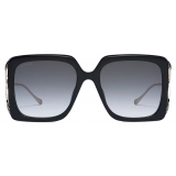 Gucci - Oversized Rectangular Sunglasses - Black Gradient Grey - Gucci Eyewear