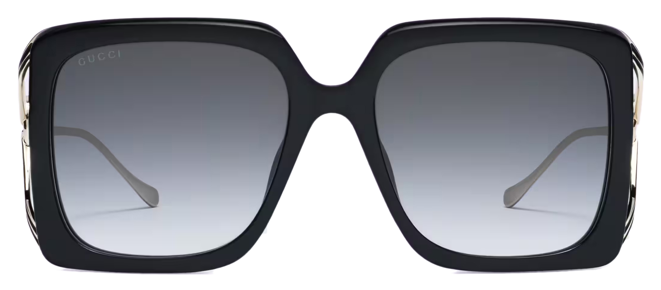 Gucci - Oversized Rectangular Sunglasses - Black Gradient