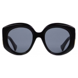 Gucci - Occhiale da Sole Rotondi Oversize - Nero Grigio - Gucci Eyewear