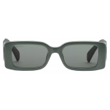 Gucci - Rectangular Frame Sunglasses - Grey - Gucci Eyewear