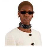 Gucci - Rectangular Frame Sunglasses - Red Brown - Gucci Eyewear