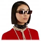Gucci - Occhiale da Sole Rettangolare - Marrone - Gucci Eyewear